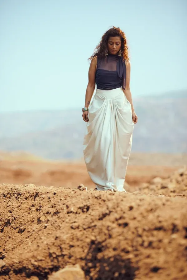 pleated satin SKIRT.webp