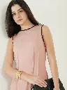 Cotton Fit and Flare Dress - Pink 3.webp