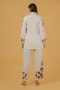 Cotton Kashmiri Aari Embroidered Kurta Set - Ivory 3.webp