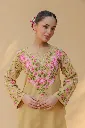 Cotton Kashmiri Aari Kurta Set – Beige with Farsi Bottoms 2.webp