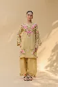 Cotton Kashmiri Aari Kurta Set – Beige with Farsi Bottoms 1.webp