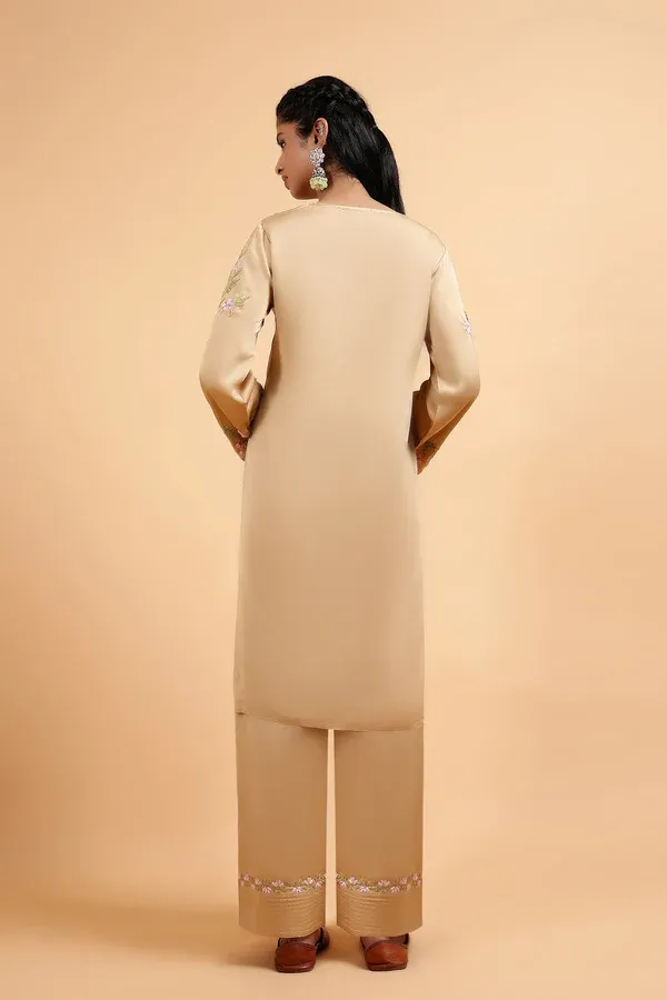 Chikankari Kurta Set in Satin Silk 3.webp