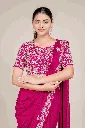 Imperial Berry Wine Hand-Embellished Saree with Designer Blouse 2.webp