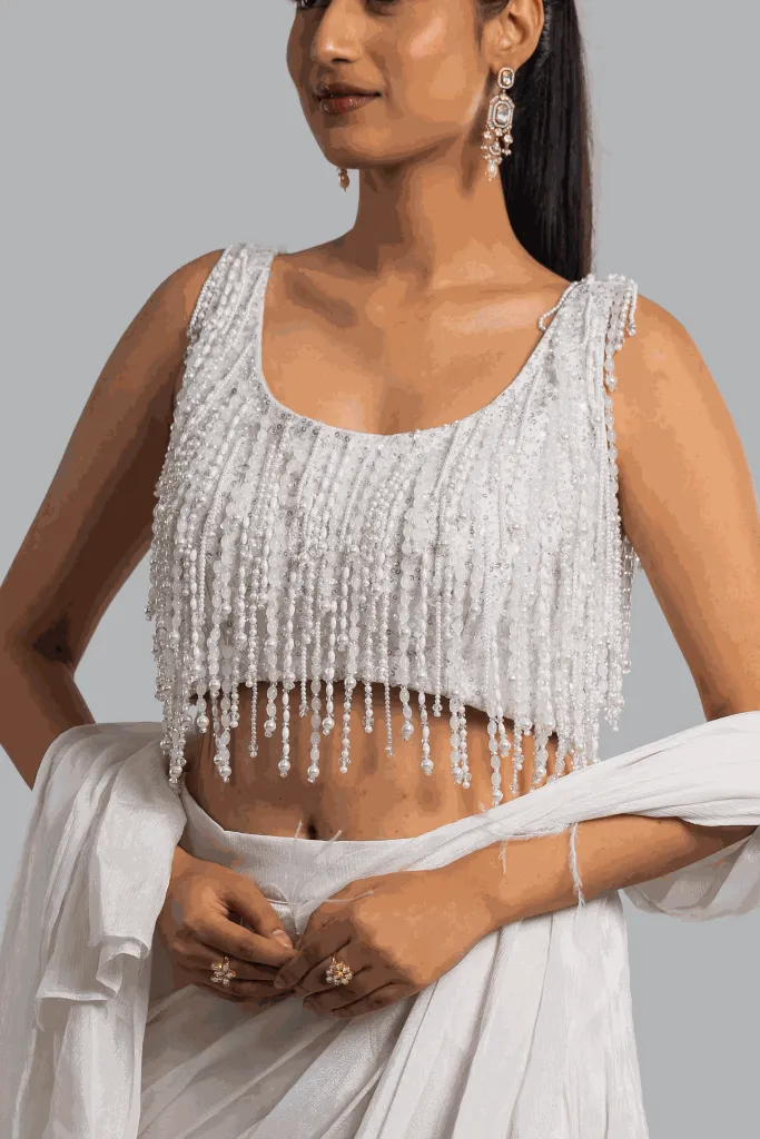 Draped Saree Set with Embellished Cape Blouse 3.webp