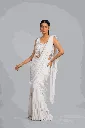 Draped Saree Set with Embellished Cape Blouse.webp
