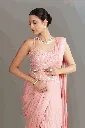 Blush Pink Pre-Draped Saree Set 2.webp