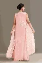 Blush Pink Pre-Draped Saree Set BACK.webp