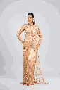 Champagne Gold Hand-Embellished Saree Set.webp