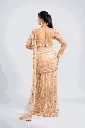 Champagne Gold Hand-Embellished Saree Set BACK.webp
