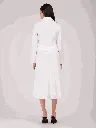 A-line Jacket Dress - White 3.webp