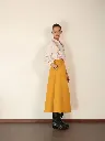 Cotton A-Line Skirt - Yellow.webp