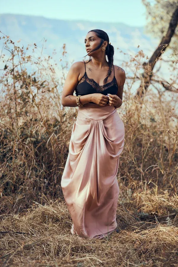 pleated satin dress BLUSH PINK 1.webp