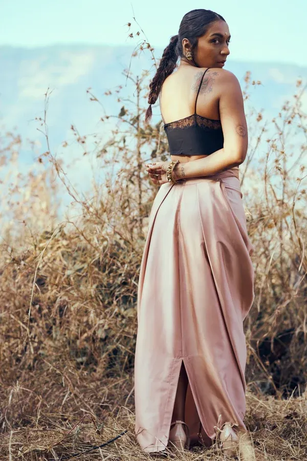 pleated satin dress BLUSH PINK 3.webp