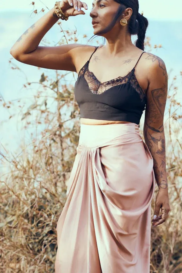 pleated satin dress BLUSH PINK 2.webp
