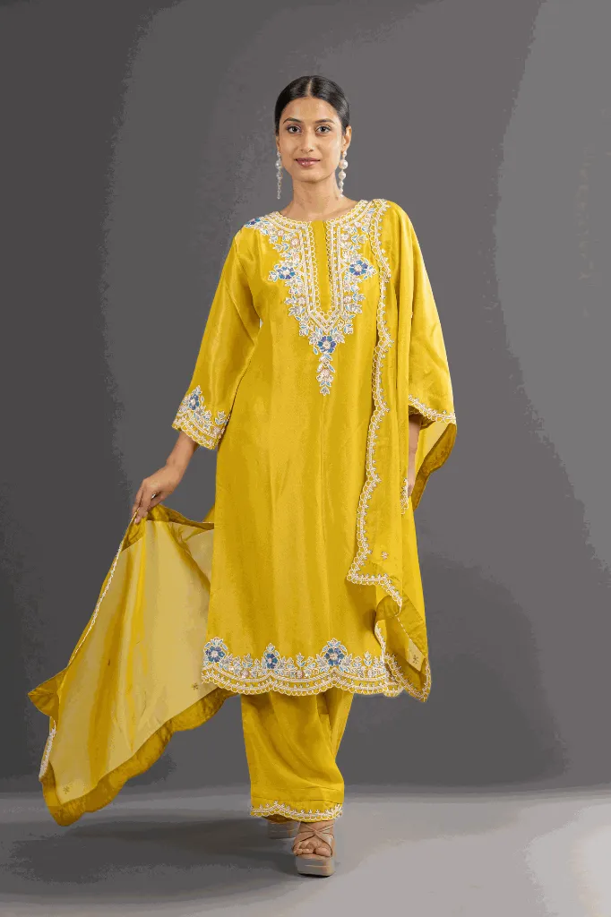 Yellow Tissue Suit Set.webp